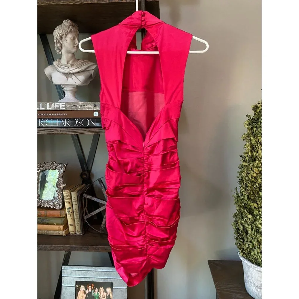 DUNDAS x REVOLVE Grace Mini Dress Hot Pink Women's Size Small - Picture 9 of 13